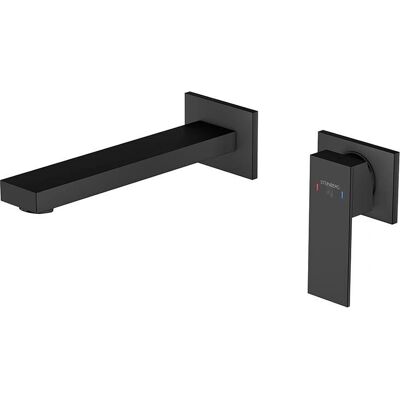 Miscelatore lavabo Steinberg Serie 160 - Nero, 205mm, Incasso Miscelatore lavabo Steinberg Serie 160 - Nero, 205mm, Incasso