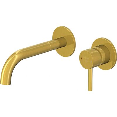 Steinberg Wandmontagearmatur Brushed Gold - Waschtisch Steinberg Wandmontagearmatur Brushed Gold - Waschtisch