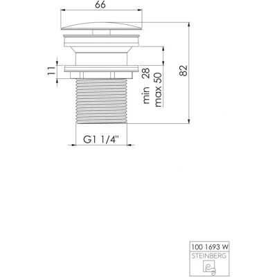 Steinberg Serie 100 Schaftventil - G1 1/4 - Messing Steinberg Serie 100 Schaftventil - G1 1/4 - Messing