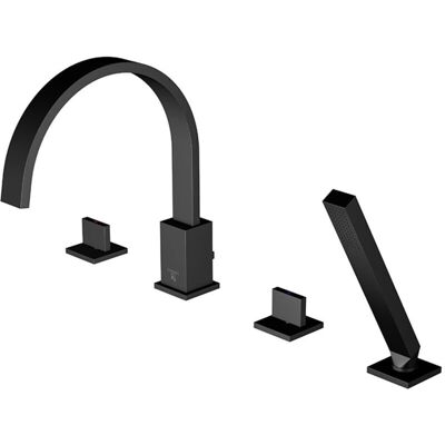 Amestecător baie Steinberg Model 135 - 4 găuri, ieșire pivotantă, negru mat Amestecător baie Steinberg Model 135 - 4 găuri, ieșire pivotantă, negru mat