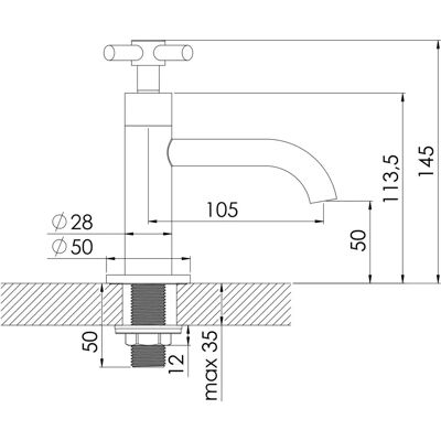 Steinberg Modell 2502500 Gebürsteter Nickel Waschtischarmatur - Waschtischarmatur Steinberg Modell 2502500 Gebürsteter Nickel Waschtischarmatur - Waschtischarmatur