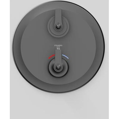 Steinberg Serie 350 Dusch-Wannenarmatur, Fertigmontageset, Unterputzthermostat - Schwarz Steinberg Serie 350 Dusch-Wannenarmatur, Fertigmontageset, Unterputzthermostat - Schwarz