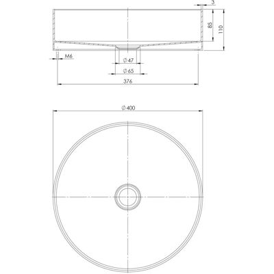 Steinberg Steinberg Serie 442 Rund Edelstahl Wandwaschbecken - Waschtisch Steinberg Steinberg Serie 442 Rund Edelstahl Wandwaschbecken - Waschtisch
