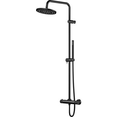 Sistema de Ducha Completo Steinberg - Termostato, Mando y Ducha Superior - Negro Mate Sistema de Ducha Completo Steinberg - Termostato, Mando y Ducha Superior - Negro Mate