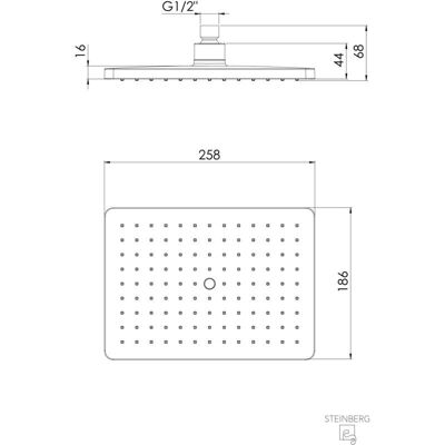 Steinberg Ducha de lluvia 186x258mm - Rain Shower Steinberg Ducha de lluvia 186x258mm - Rain Shower
