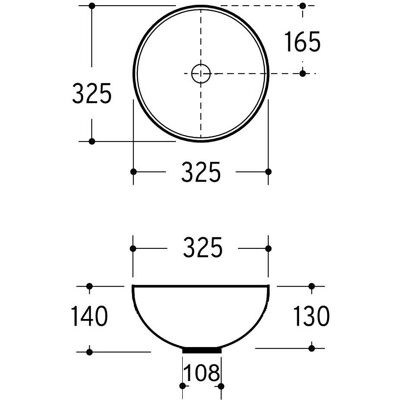 Kronenbach Tube Black Edition 32,5cm - Waschbecken Kronenbach Tube Black Edition 32,5cm - Waschbecken