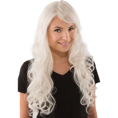 buttinette Weißblonde Feenperücke - Locken & Pony - Fantasy-Kostüm buttinette Weißblonde Feenperücke - Locken & Pony - Fantasy-Kostüm
