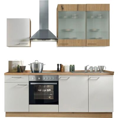 Kochstation Trea Küchenzeile - 220cm Komplettküchen-Set Kochstation Trea Küchenzeile - 220cm Komplettküchen-Set