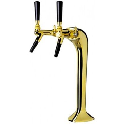 Ich-Zapfe Gold Bier-Tower - Zwei Linien, Elegant, mit Kühlung Ich-Zapfe Gold Bier-Tower - Zwei Linien, Elegant, mit Kühlung