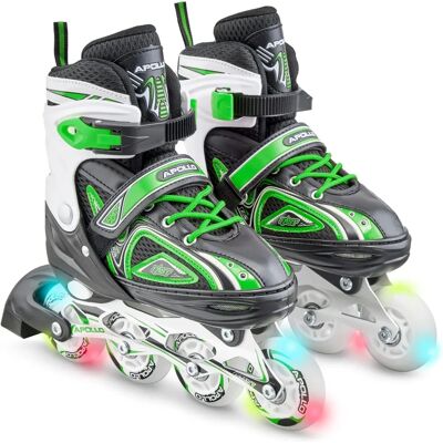 Apollo Super Blades Patins en ligne - Ajustables pour enfants - Publicité Apollo Super Blades Patins en ligne - Ajustables pour enfants - Publicité