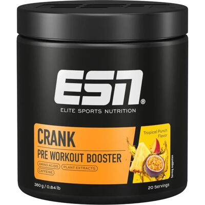ESN Crank PWO 380g - Tropical Punch - Pre Workout Booster ESN Crank PWO 380g - Tropical Punch - Pre Workout Booster