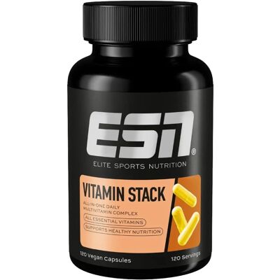 ESN Vitamin Stack - 13 Vitamins, 120 Capsules - Multivitamin for Sports & Daily ESN Vitamin Stack - 13 Vitamins, 120 Capsules - Multivitamin for Sports & Daily