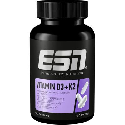 ESN Vitamina D3+K2 - Integratore per immunità, ossa, sangue ESN Vitamina D3+K2 - Integratore per immunità, ossa, sangue