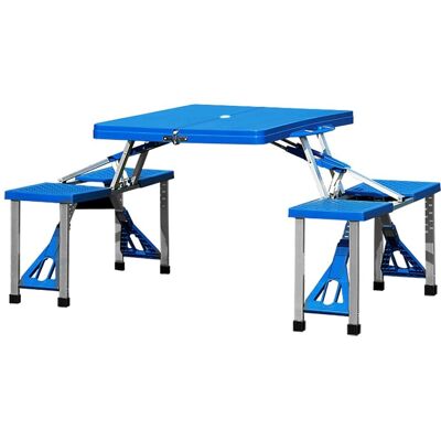 Deuba Draagbare Kampeer Tafelset - 4 Stoelen, Opvouwbaar, Lichtgewicht Deuba Draagbare Kampeer Tafelset - 4 Stoelen, Opvouwbaar, Lichtgewicht