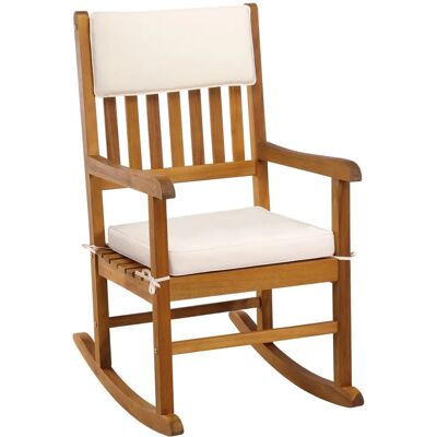 Casaria Acacia Wood Rocking Chair - Classic Garden Furniture Casaria Acacia Wood Rocking Chair - Classic Garden Furniture