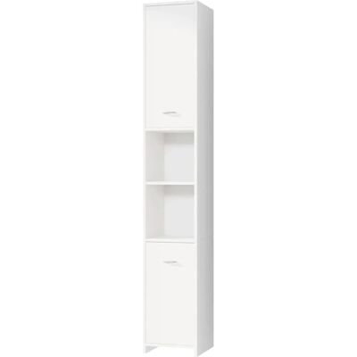Casaria Deuba Armadio bagno bianco 180x30x30cm - Ripiani regolabili Casaria Deuba Armadio bagno bianco 180x30x30cm - Ripiani regolabili