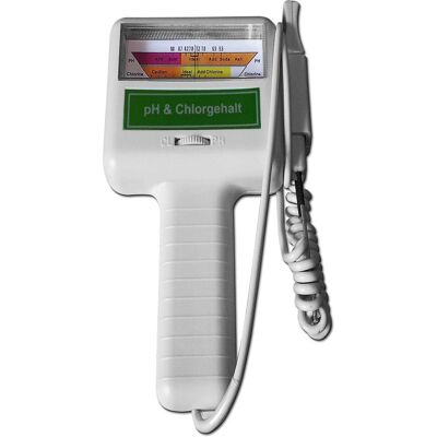 Deuba Wassertester - pH & Chlor - 0,2-3,5 ppm / 5,5-9,0 pH - Wassermessgerät Deuba Wassertester - pH & Chlor - 0,2-3,5 ppm / 5,5-9,0 pH - Wassermessgerät