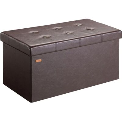 Casaria Storage Bench with Lid - Brown - Versatile & Space-Saving Casaria Storage Bench with Lid - Brown - Versatile & Space-Saving
