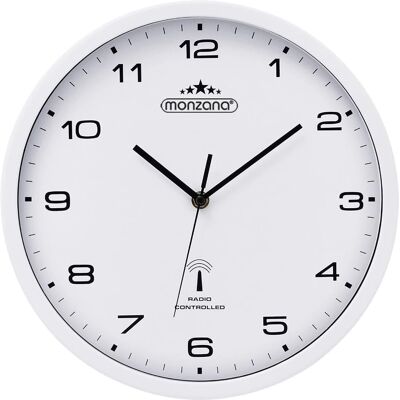 Deuba Wanduhr - 31cm Radiokontrolliert Quarz - Modernes Design Deuba Wanduhr - 31cm Radiokontrolliert Quarz - Modernes Design