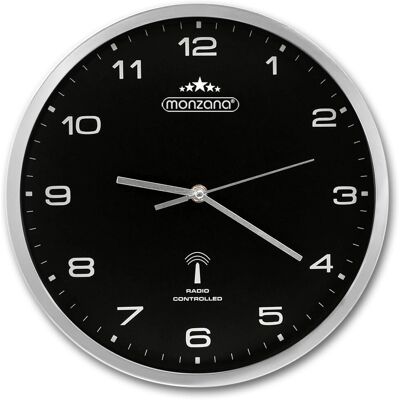 Orologio da Parete Deuba - 31cm Radio Controllato - Argento Orologio da Parete Deuba - 31cm Radio Controllato - Argento