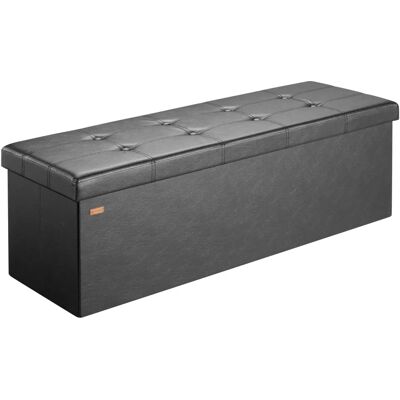 Casaria Storage Bench with Removable Lid - Black - Storage Casaria Storage Bench with Removable Lid - Black - Storage