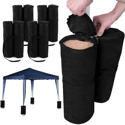 Deuba Gazebo Weights - 4-Piece Set, Black - Garden Tent Stabilizers Deuba Gazebo Weights - 4-Piece Set, Black - Garden Tent Stabilizers