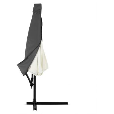 Deuba 3m Parasol Cover - Weatherproof, Polyester, Anthracite Deuba 3m Parasol Cover - Weatherproof, Polyester, Anthracite