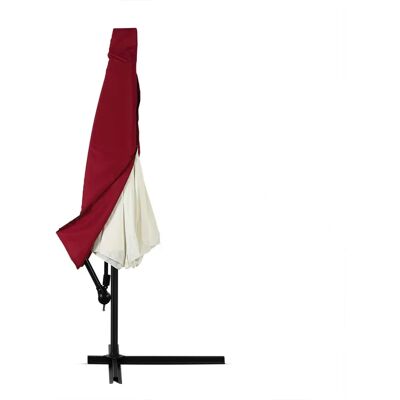 Copertura per ombrellone da giardino rossa Deuba 3m - Impermeabile e traspirante Copertura per ombrellone da giardino rossa Deuba 3m - Impermeabile e traspirante