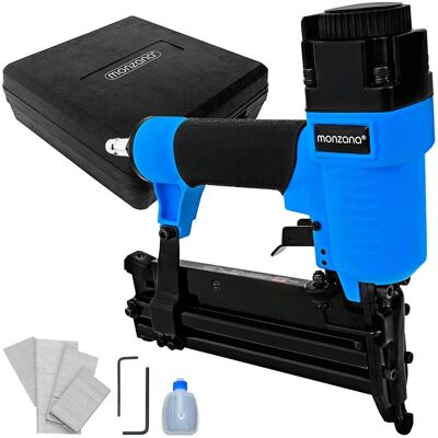 Monzana - Pistola neumática de clavos y grapas 100x32mm - Versátil, Ligera, Compacta Monzana - Pistola neumática de clavos y grapas 100x32mm - Versátil, Ligera, Compacta
