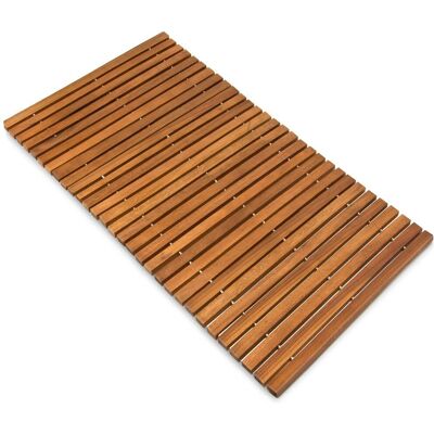 Deuba Badmat in acaciahout - FSC gecertificeerd, antislip, 80x50cm - Badkamer & sauna accessoire Deuba Badmat in acaciahout - FSC gecertificeerd, antislip, 80x50cm - Badkamer & sauna accessoire