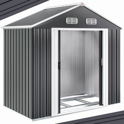 Gardebruk - Casetta da Giardino in Metallo 196x132x188cm - 3,1m³ Gardebruk - Casetta da Giardino in Metallo 196x132x188cm - 3,1m³