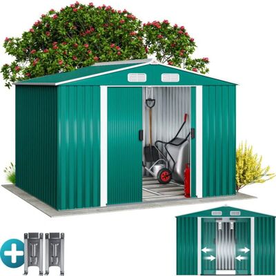 Capanno da giardino Gardebruk XXL Verde 257x205x177,5cm - Casetta da Giardino Capanno da giardino Gardebruk XXL Verde 257x205x177,5cm - Casetta da Giardino
