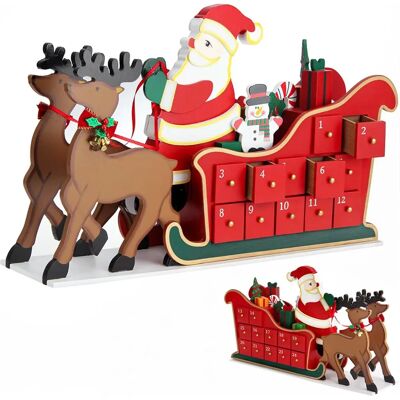 Calendrier de l'Avent en bois Spielwerk avec 24 tiroirs - Décoration de Noël - Publicité Calendrier de l'Avent en bois Spielwerk avec 24 tiroirs - Décoration de Noël - Publicité