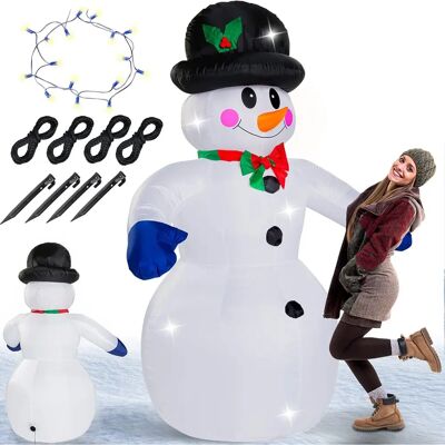 Pupazzo di Neve Gonfiabile Deuba - 240cm, LED, Interno/Esterno Pupazzo di Neve Gonfiabile Deuba - 240cm, LED, Interno/Esterno