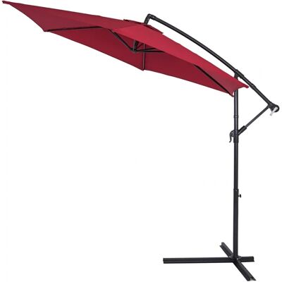 Kingsleeve 300cm UV-50+ Parasol with Incline & Support - Garden Shade Kingsleeve 300cm UV-50+ Parasol with Incline & Support - Garden Shade
