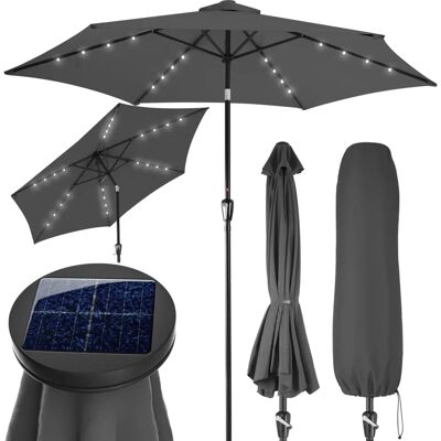 Kingsleeve Deuba Garden Parasol - 24 LED Solar Lights - Tilt & Detachable Aluminum Pole Kingsleeve Deuba Garden Parasol - 24 LED Solar Lights - Tilt & Detachable Aluminum Pole