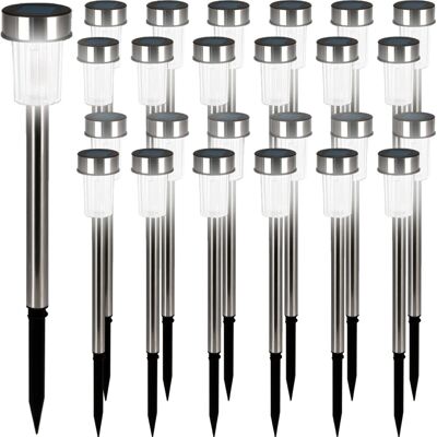 Monzana 24X Solar Garden Lights - Weatherproof 8H White IP44 Monzana 24X Solar Garden Lights - Weatherproof 8H White IP44