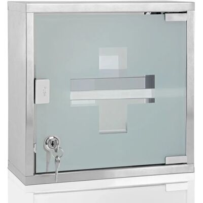 Monzana Medizin-Schrank - 2 Fächer - Wandmontage - Sichere Aufbewahrung Monzana Medizin-Schrank - 2 Fächer - Wandmontage - Sichere Aufbewahrung
