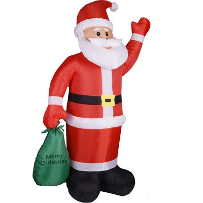 Monzana aufblasbarer Weihnachtsmann XL 180x120cm mit LEDs - Weihnachtsdeko Monzana aufblasbarer Weihnachtsmann XL 180x120cm mit LEDs - Weihnachtsdeko