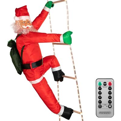 Monzana - Deuba Babbo Natale con scala 120 LED 8 modalità di luce Decorazione natalizia Monzana - Deuba Babbo Natale con scala 120 LED 8 modalità di luce Decorazione natalizia