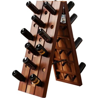 Portabottiglie pieghevole Monzana per 36 bottiglie - Supporto vino Portabottiglie pieghevole Monzana per 36 bottiglie - Supporto vino