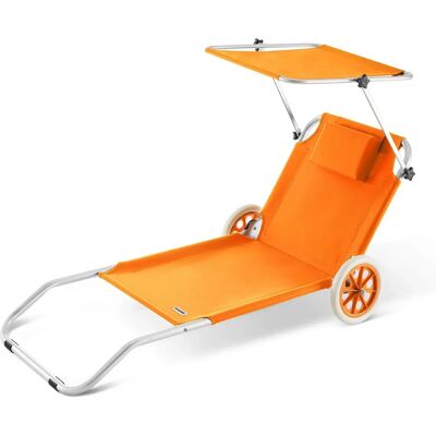 Casaria Beach Lounger Kreta - orange Casaria Beach Lounger Kreta - orange