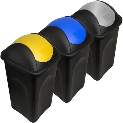 Stefanplast 3 Bidoni - 60L - Set Riciclo Stefanplast 3 Bidoni - 60L - Set Riciclo