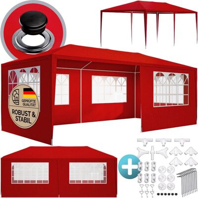 Deuba Rimini Pavilion da Giardino - Protezione UV 50 - 18m² - Rosso Deuba Rimini Pavilion da Giardino - Protezione UV 50 - 18m² - Rosso