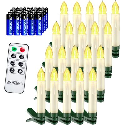 Deuba Monzana Set de 20-40 Velas led inalámbricas con Control remoto - Blanco/Multicolor Deuba Monzana Set de 20-40 Velas led inalámbricas con Control remoto - Blanco/Multicolor