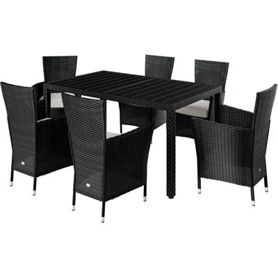 Casaria Deuba Garden Furniture Set - WPC Rattan Dining Set Casaria Deuba Garden Furniture Set - WPC Rattan Dining Set