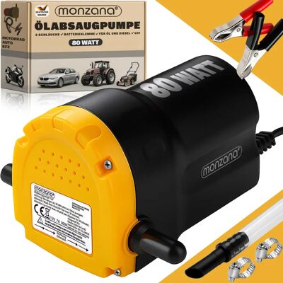 Monzana 80W Oil Pump - Portable Oil & Diesel Transfer - High Flow Rate Monzana 80W Oil Pump - Portable Oil & Diesel Transfer - High Flow Rate