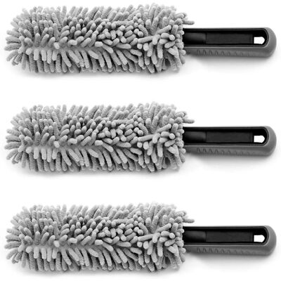 Monzana - Wheel Cleaning Brush Set - Microfiber, Soft Bristles Monzana - Wheel Cleaning Brush Set - Microfiber, Soft Bristles