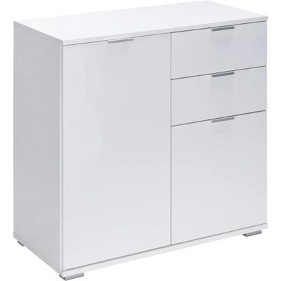 Casaria Deuba Credenza - White Alba, 2 drawers, 3 doors, 71x74x35cm - Credenza Casaria Deuba Credenza - White Alba, 2 drawers, 3 doors, 71x74x35cm - Credenza