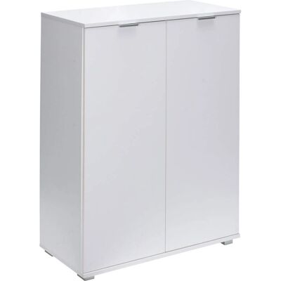 Casaria Modell DB141 Weißer Stauraum-Schrank mit verstellbaren Einlegeböden Casaria Modell DB141 Weißer Stauraum-Schrank mit verstellbaren Einlegeböden